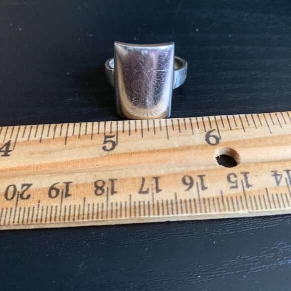 Sterling SETA Signet Ring - Picture 6 of 7